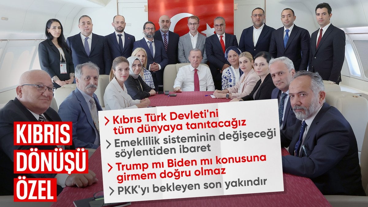 Cumhurbaşkanı Erdoğan’dan KKTC dönüşü gündem değerlendirmesi